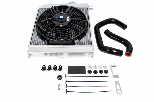 Passenger Side Radiator Kit - Honda Acura K-Swap EG EK DC2 with SPAL fan included